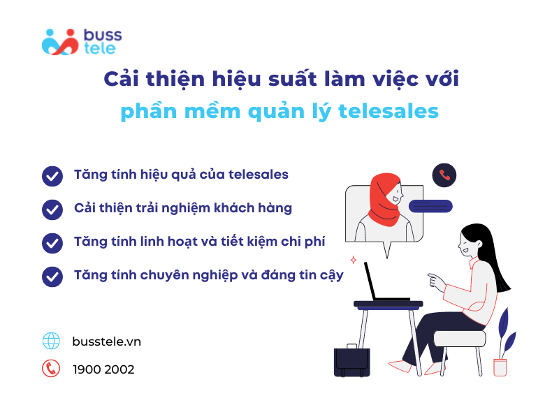 Cải thiện hiệu suất làm việc với phần mềm quản lý telesales