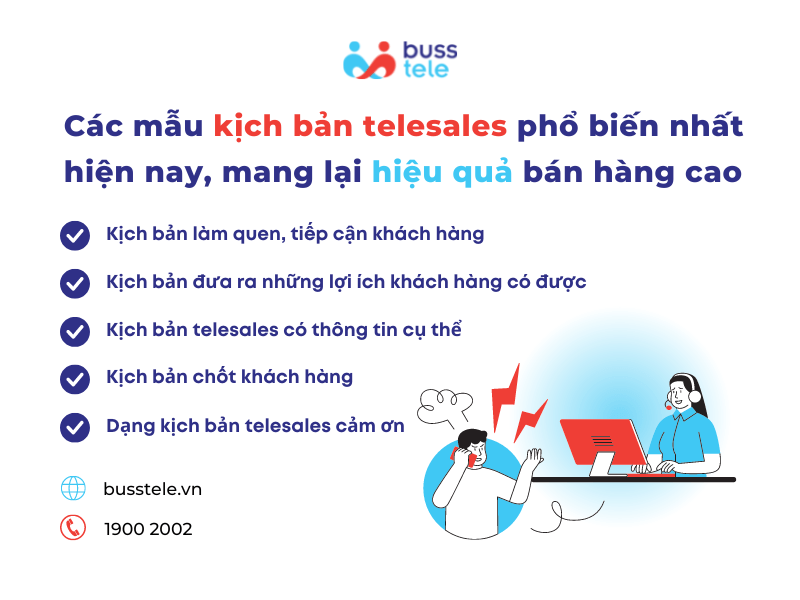 Các mẫu kịch bản telesales phổ biến nhất hiện nay, mang lại hiệu quả bán hàng cao