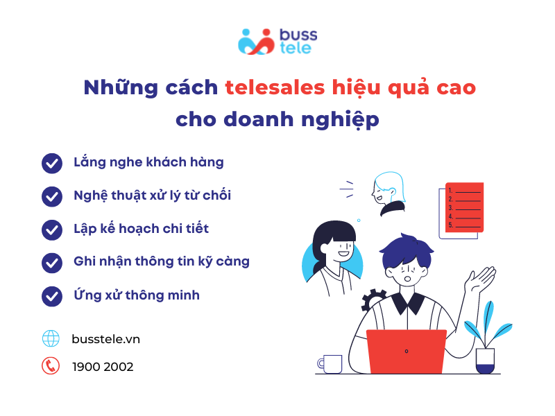 Những cách telesales hiệu quả cao cho doanh nghiệp