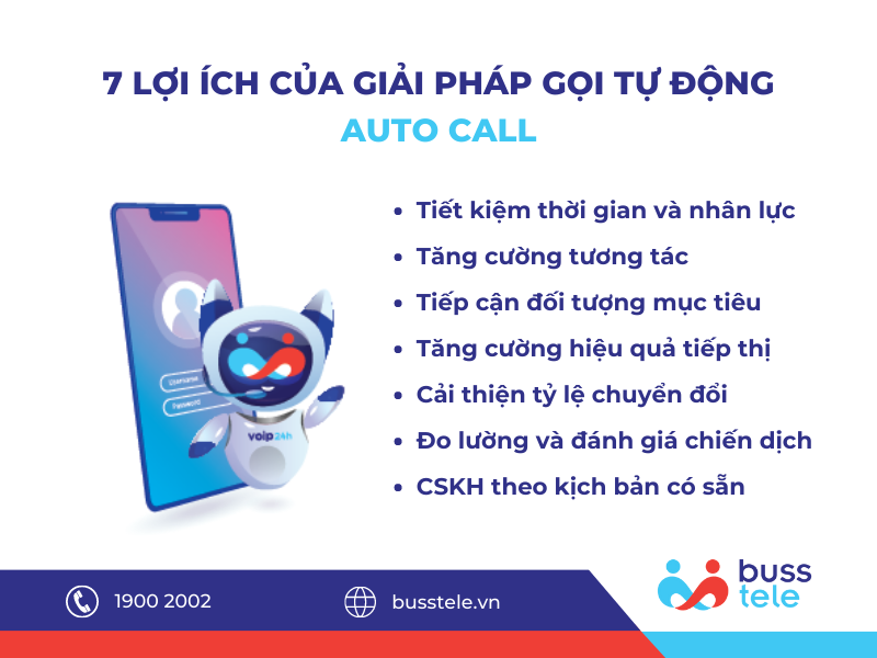 7 LỢI ÍCH CỦA PHẦN MỀM AUTO CALL - CUỘC GỌI TỰ ĐỘNG