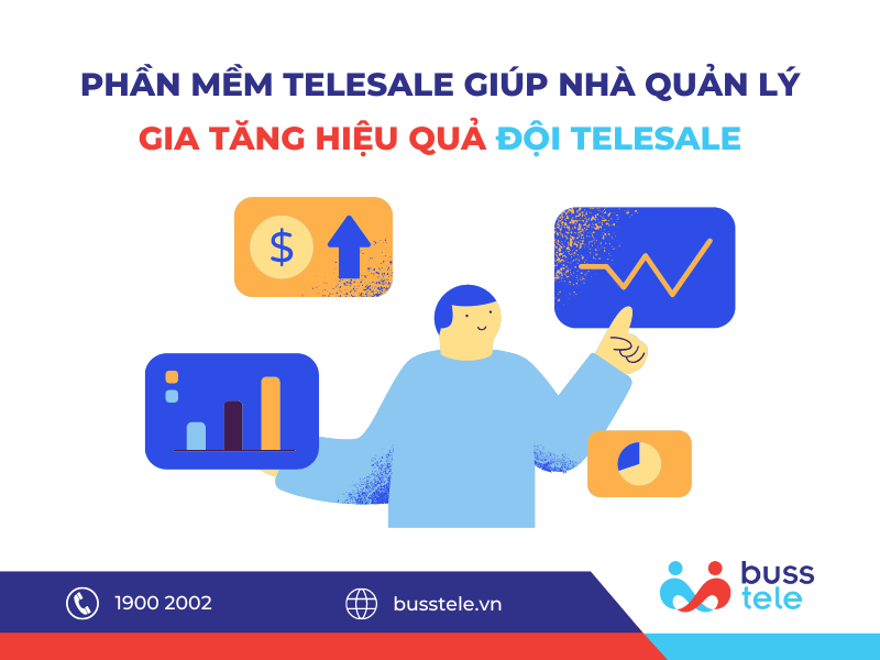 Phần mềm Telesales giúp nhà quản lý gia tăng hiệu quả đội Telesale