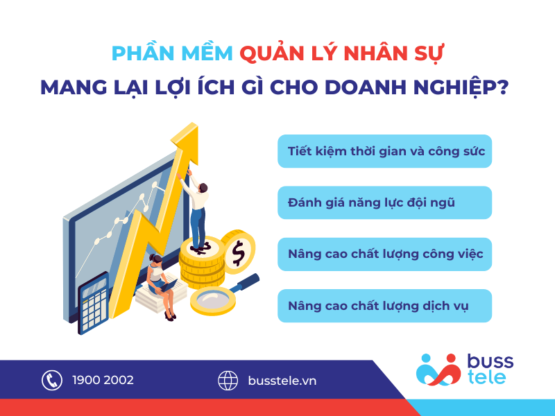 Phần mềm quản lý nhân sự mang lại lợi ích gì?