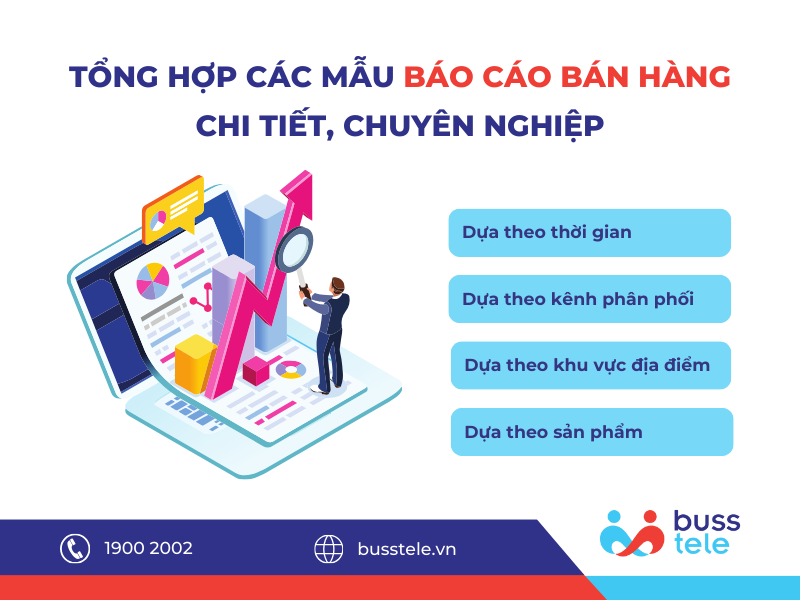 Tổng hợp các mẫu báo cáo bán hàng chi tiết, chuyên nghiệp 