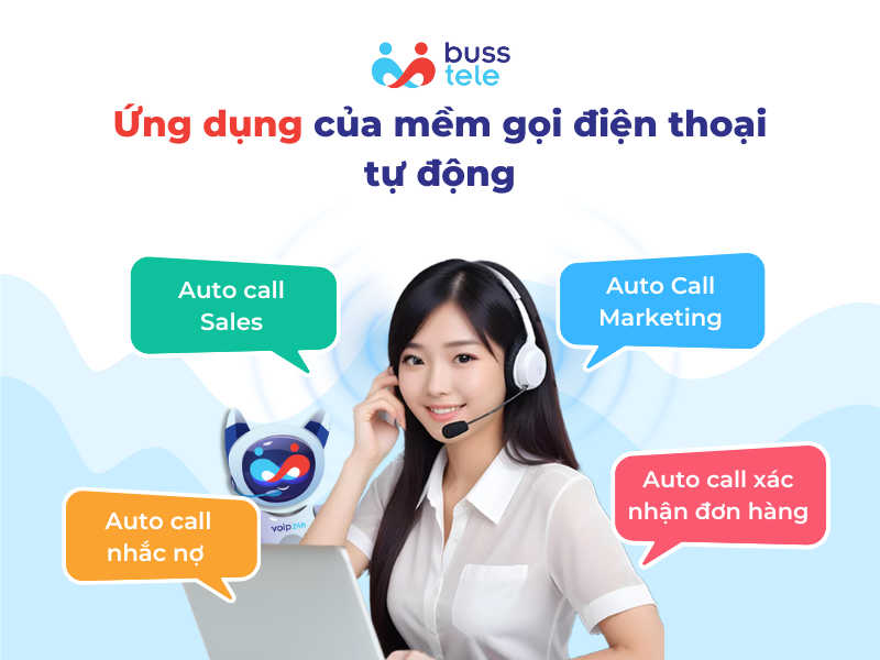 Ứng dụng của mềm gọi điện thoại tự động